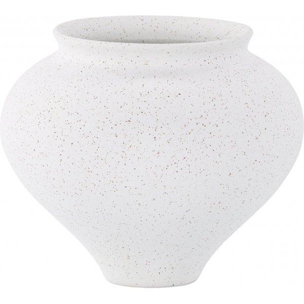 Rellis vase 18 x 18 cm - Sort/Hvit