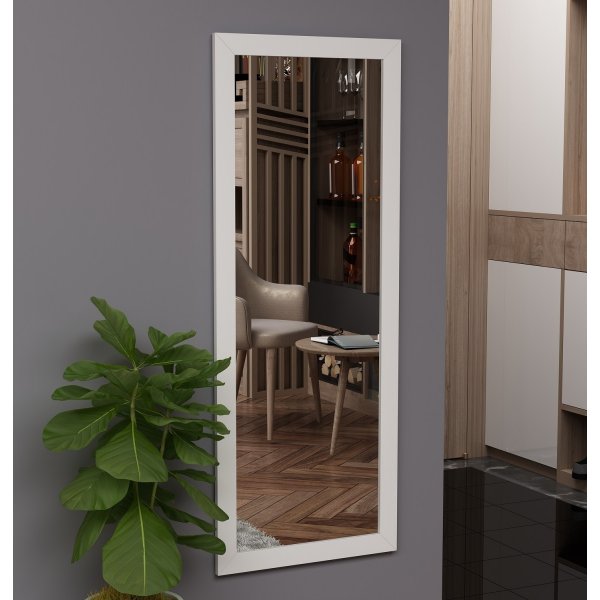 Ovea veggspeil - Hvit