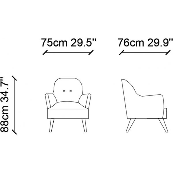 Perfect lenestol - Blå Perfect lenestol - Blå