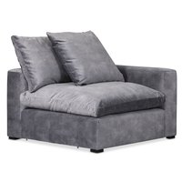 Fiskvik modullenestol høyer - Grå Adore Velour Fiskvik modullenestol høyer - Grå Adore Velour