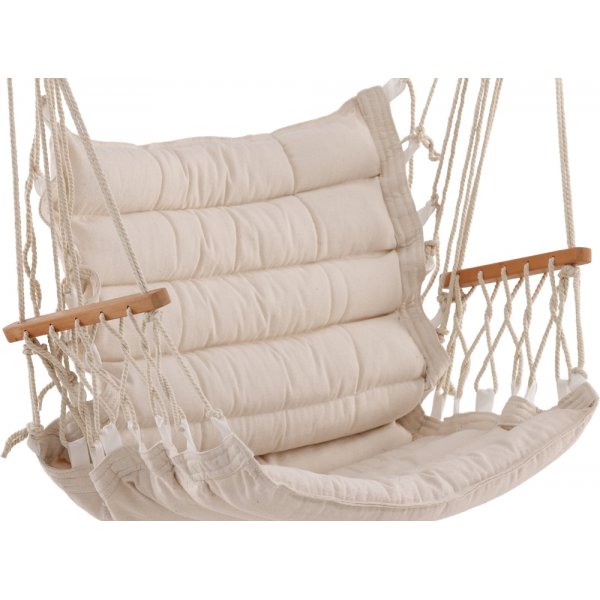 Tapaz hengestol - Natur/Hvit