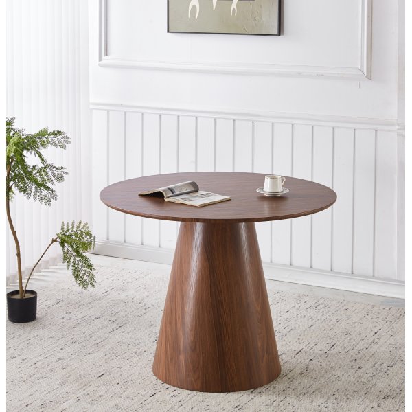 Moi rundt spisebord Ø100 cm - Mørkebrun Moi rundt spisebord Ø100 cm - Mørkebrun