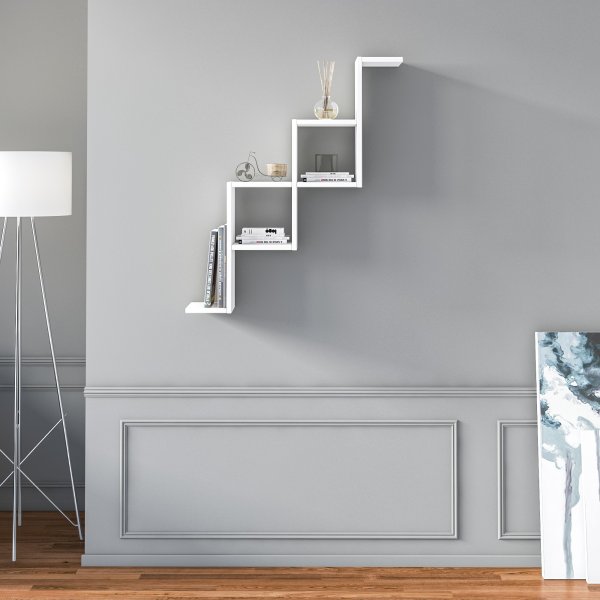 Serpent vegghylle - Hvit