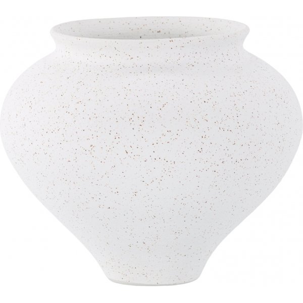 Rellis vase 18 x 18 cm - Sort/Hvit