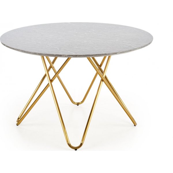 Nocture rundt spisebord 120 cm i diameter - Grå marmorfoliering/gull Nocture rundt spisebord 120 cm i diameter - Grå marmorfoliering/gull