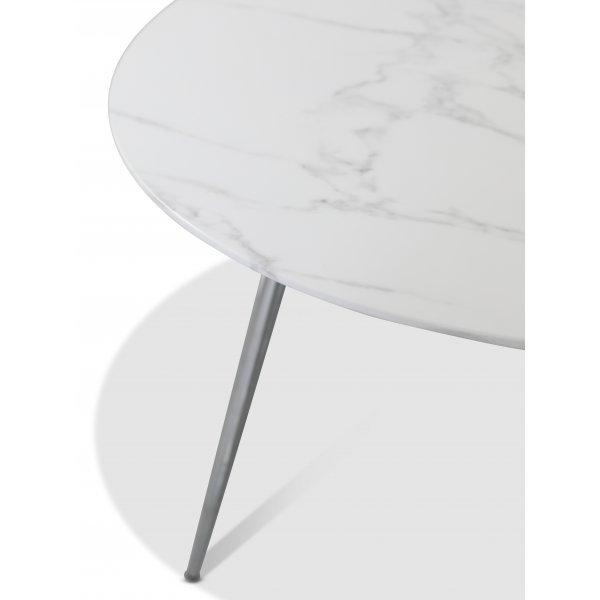 Art spisegruppe, 110 cm rundt bord + 4 st gr Art stoler + Flekkfjerner for mbler