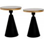 Chalice sidebord sett 50/55 cm - Sort/gull