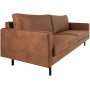 Malaga 2,5-seters sofa - Mrk brun