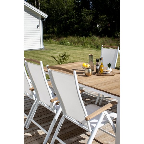 Mexico spisebord 210 x 100 cm - Natur/Hvit Mexico spisebord 210 x 100 cm - Natur/Hvit