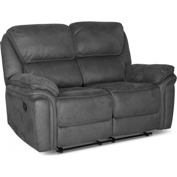 Riverdale recliner-sofa, 2-seter - gr (micorfiber)