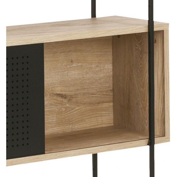 Angus Bokhylle - Svart/eik Angus Bokhylle - Svart/eik