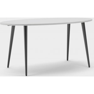 Oslo spisebord 160 x 80 cm - Hvit/svart