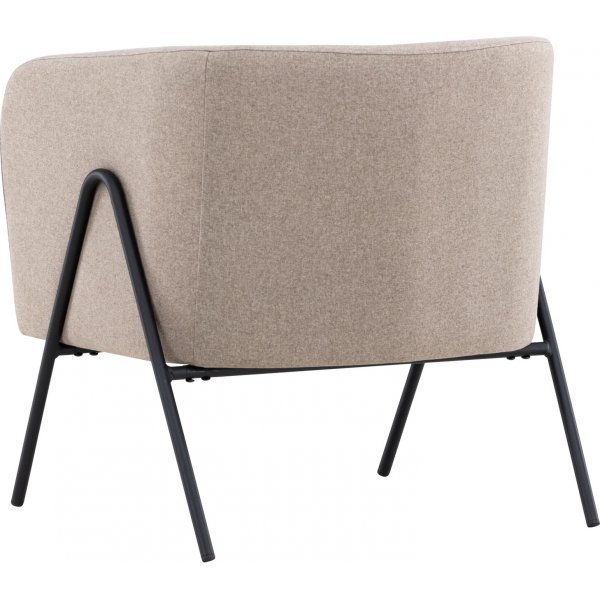 Rika lenestol - Beige/Sort Rika lenestol - Beige/Sort