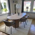 Kundebilde PiPi ovalt spisebord 230 cm - Whitewash