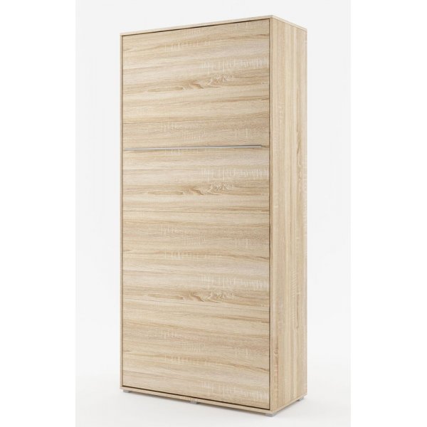Sengeskap compact living vertikalt (90 x 200 cm fellbar seng) - Lys eik