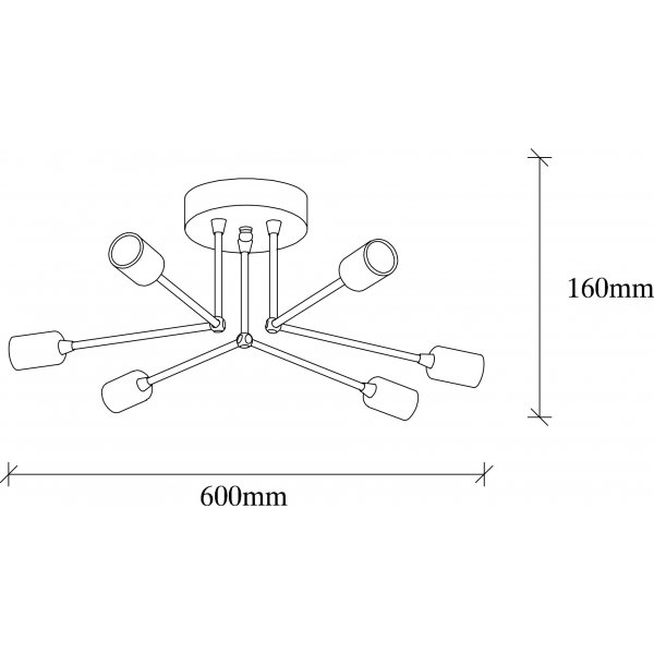 Sparrow taklampe 1231 - Sort Sparrow taklampe 1231 - Sort