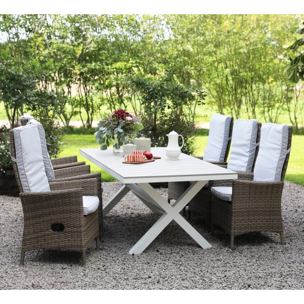 Spisegruppe Milano - Bord & 6 stoler