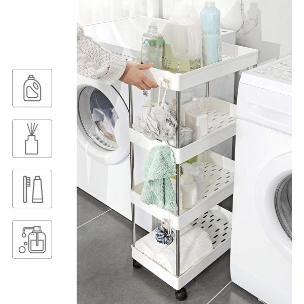 Criollo kjkkenhylle 86 cm - Hvit