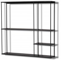 Trix vegghylle 60x60 cm - Svart metall Trix vegghylle 60x60 cm - Svart metall