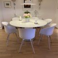 Kundebilde Cecilia spisebord rundt Ø150 cm - Hvit/krom: Kjempeflott bord meget fornøyd ,...