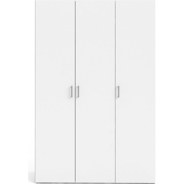 Romgarderobe med 3 dører - Hvit Romgarderobe med 3 dører - Hvit