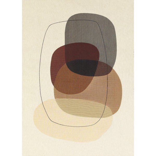 Oval panser 100 x 127 cm - Beige
