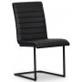 Lazio spisegruppe 195 cm bord med 6 st Lazio stoler - Brun/Svart