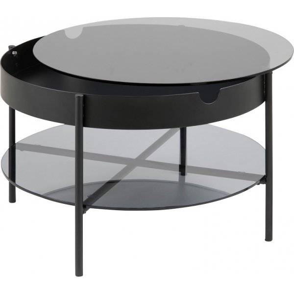 Tipton sofabord - Glass / Svart