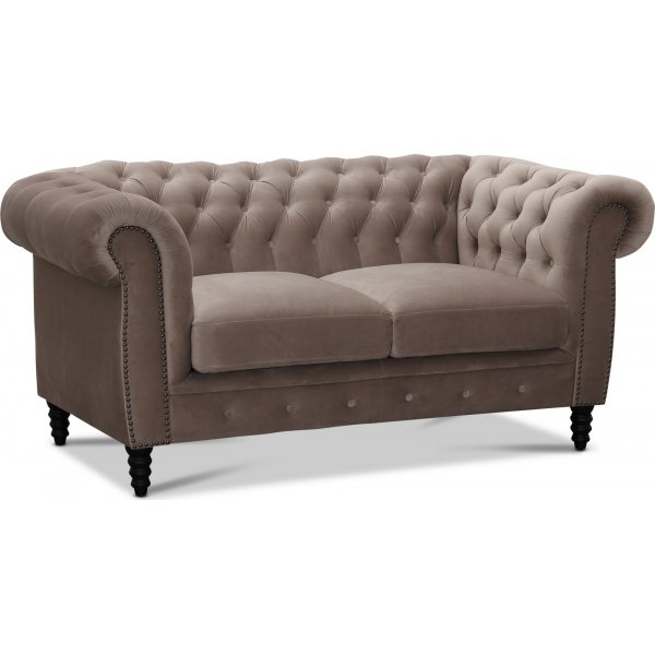 Chesterfield Cambridge 2-seters sofa - Sandfarget fl�yel