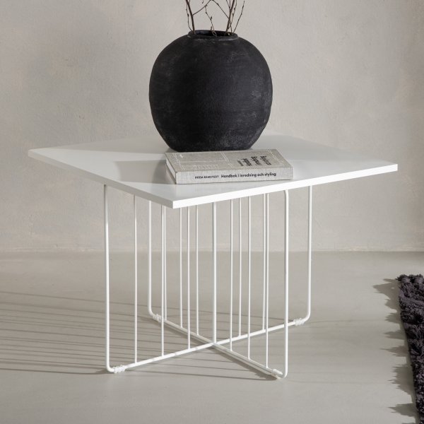 Dayton salongbord 60 x 60 cm - Hvit Dayton salongbord 60 x 60 cm - Hvit