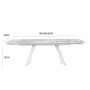 Saturnus spisebord uttrekkbart 165-240 cm - Keramisk topp