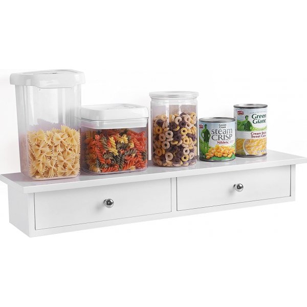 Elvy vegghylle - Hvit Elvy vegghylle - Hvit