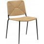 Stiletto spisestol - Beige/svart