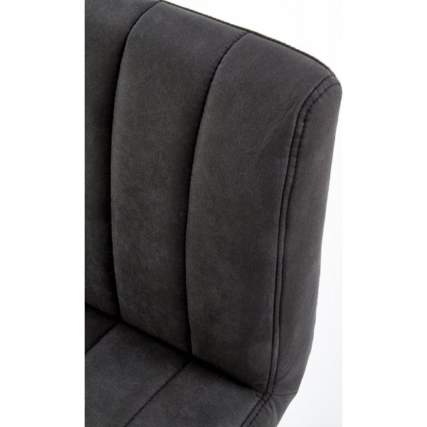 Elfrieda barstol - Mrkegr/svart