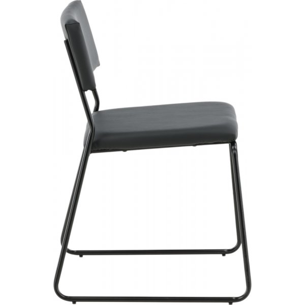Frekvens stol - Svart PU
