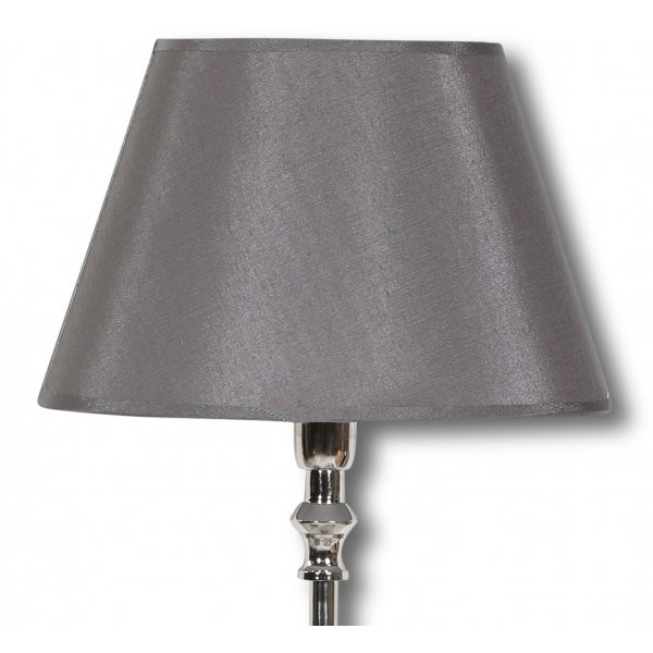 Lampeskjerm rund 23 cm - Gr (flyel)