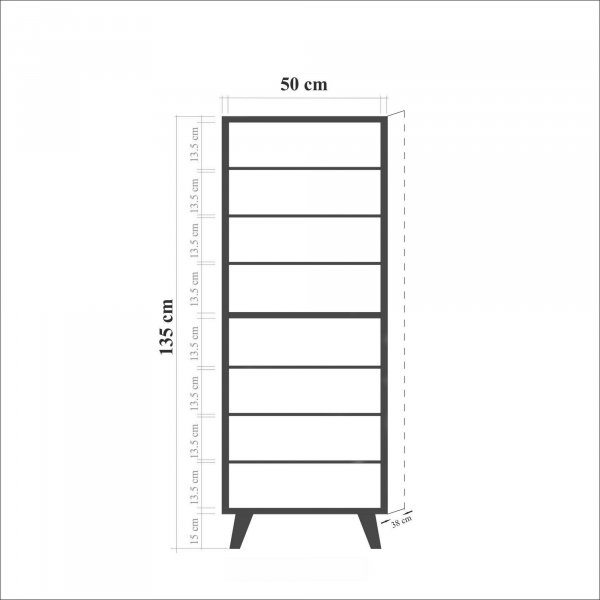 Filinta skoskap av planker - Sonoma eik Filinta skoskap av planker - Sonoma eik