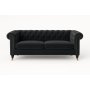 Chesterfield-sofa Cambridge Deluxe 2,5-seter - Mørkegrå fløyel Chesterfield-sofa Cambridge Deluxe 2,5-seter - Mørkegrå fløyel