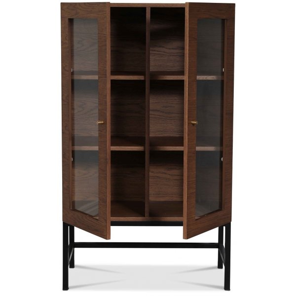 Carl vitrineskap (Highboard) - Brunbeiset eik Carl vitrineskap (Highboard) - Brunbeiset eik