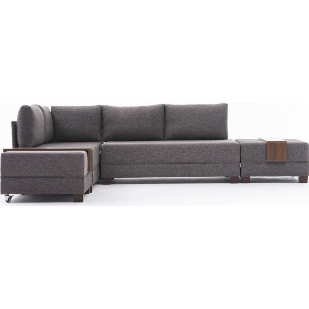 Fly hjørnesovesofa, venstre - Brun - Sovesofaer, Sofaer