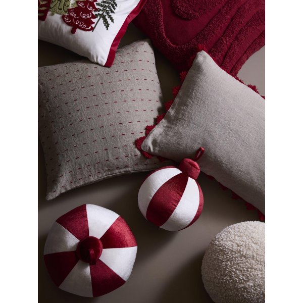 Ball pyntepute 22 cm - Rød Ball pyntepute 22 cm - Rød