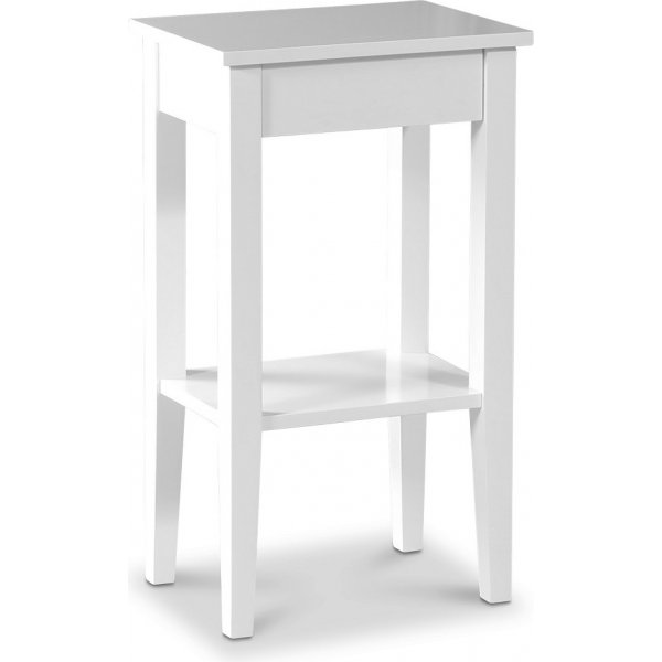 Sand nattbord med skuff H70 cm - Hvit + Flekkfjerner for mbler