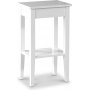 Sand nattbord med skuff H70 cm - Hvit + Flekkfjerner for mbler