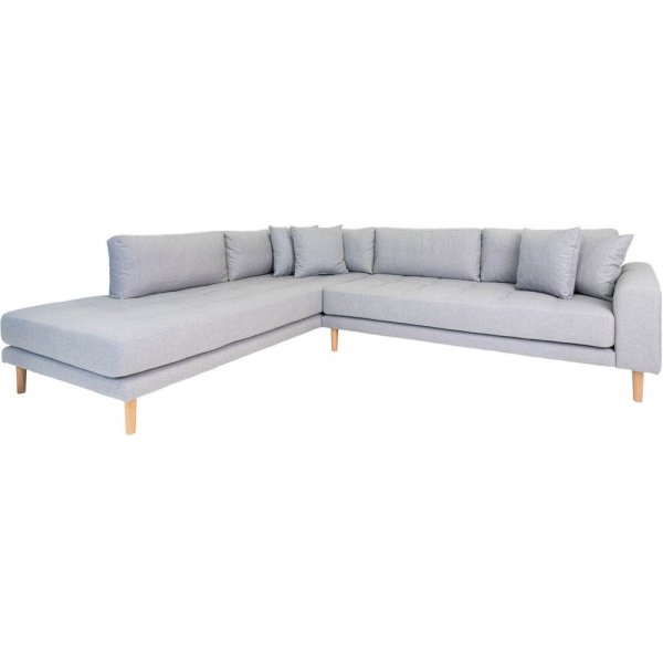 Lido Hjørnesofa med åpen finish - Lysegrå Lido Hjørnesofa med åpen finish - Lysegrå