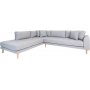 Lido Hjrnesofa med pen finish - Lysegr