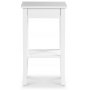 Sand nattbord med skuff H70 cm - Hvit + Flekkfjerner for mbler