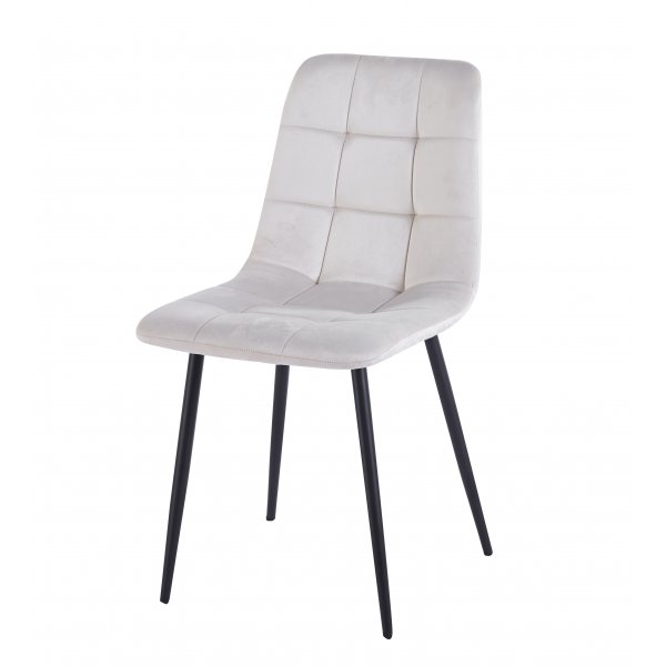 Delta spisestol beige fløyel Delta spisestol beige fløyel