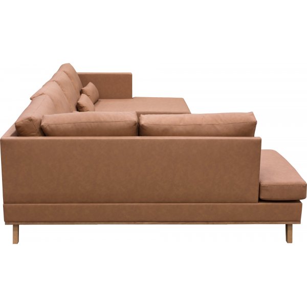 Soffa 322 cm brun PU - Ranger Soffa 322 cm brun PU - Ranger