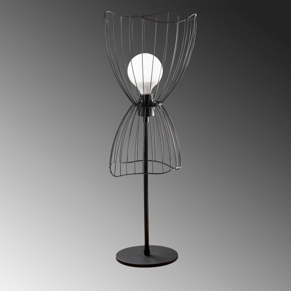 Zeyno bordlampe - Svart