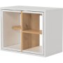 Bizayni spillebord 62x34 | 27x32 | 27x32 cm - Hvit/eik